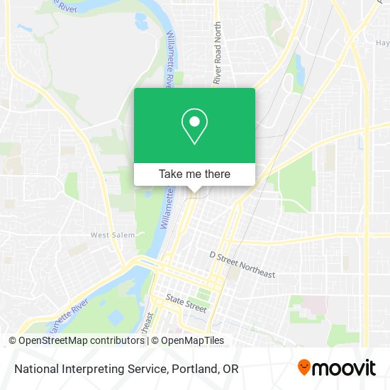 Mapa de National Interpreting Service