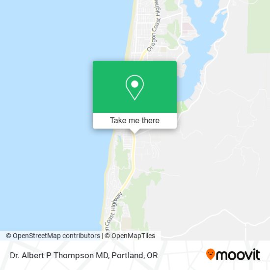 Dr. Albert P Thompson MD map