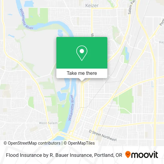 Flood Insurance by R. Bauer Insurance map