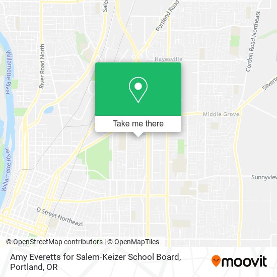 Amy Everetts for Salem-Keizer School Board map