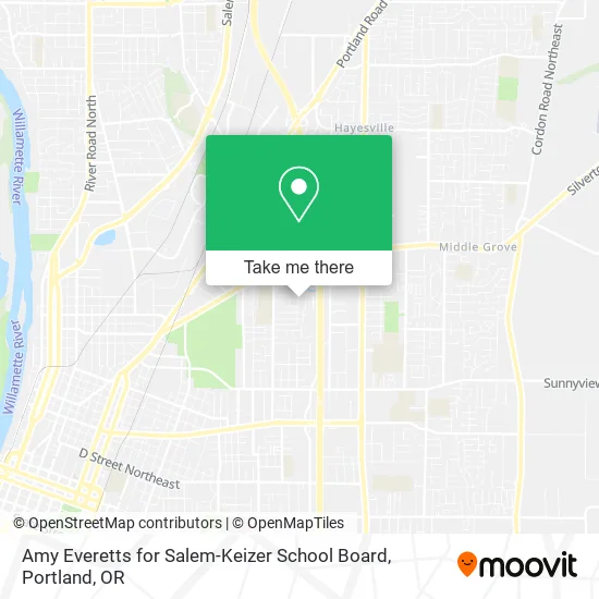 Amy Everetts for Salem-Keizer School Board map