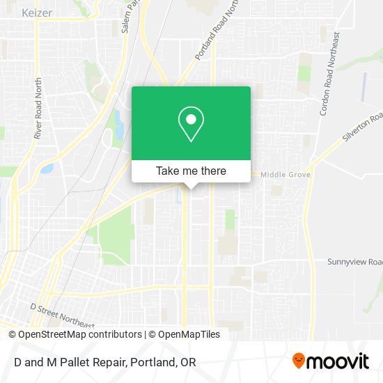 D and M Pallet Repair map