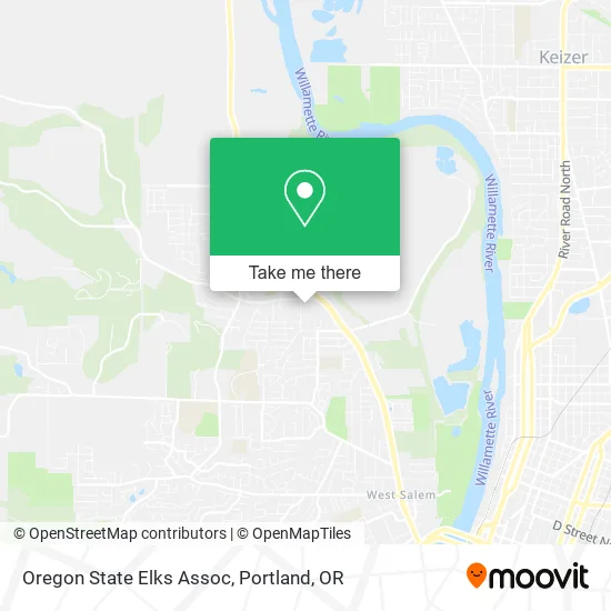 Mapa de Oregon State Elks Assoc