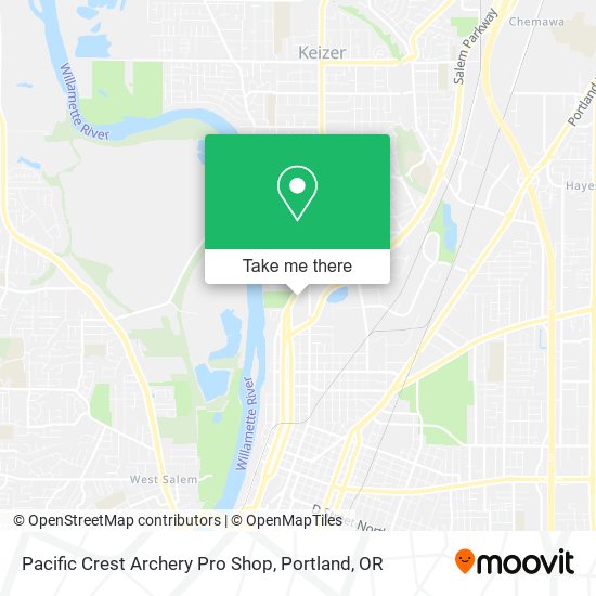Pacific Crest Archery Pro Shop map