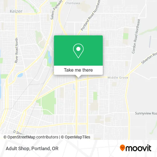 Adult Shop map
