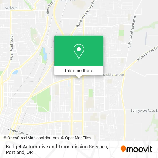Mapa de Budget Automotive and Transmission Services