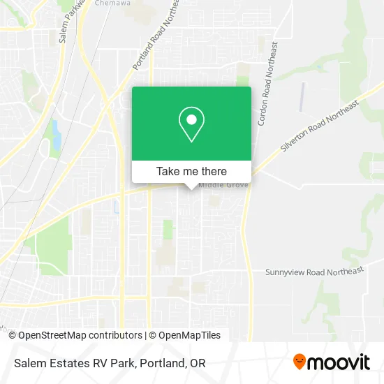 Mapa de Salem Estates RV Park
