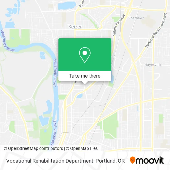 Mapa de Vocational Rehabilitation Department