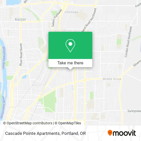 Mapa de Cascade Pointe Apartments