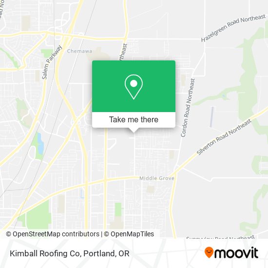 Kimball Roofing Co map