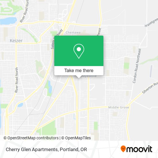 Mapa de Cherry Glen Apartments