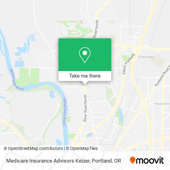 Medicare Insurance Advisors Keizer map