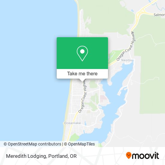 Meredith Lodging map