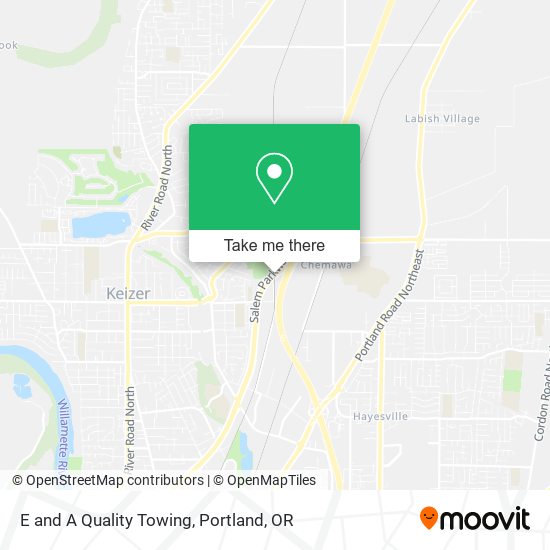 E and A Quality Towing map