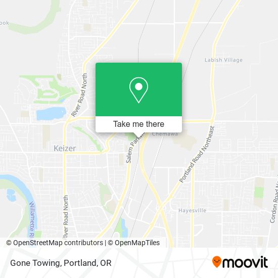 Mapa de Gone Towing