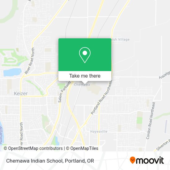 Chemawa Indian School map