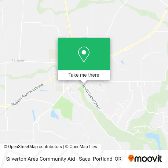 Silverton Area Community Aid - Saca map