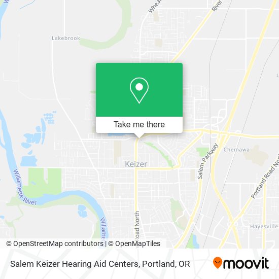 Salem Keizer Hearing Aid Centers map