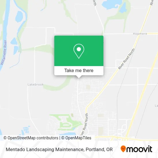 Mentado Landscaping Maintenance map