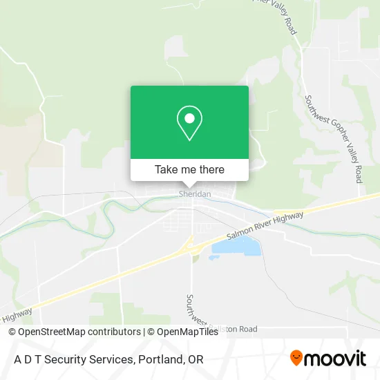 A D T Security Services map