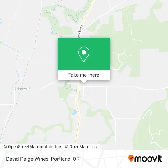 Mapa de David Paige Wines