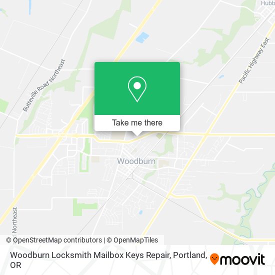 Mapa de Woodburn Locksmith Mailbox Keys Repair