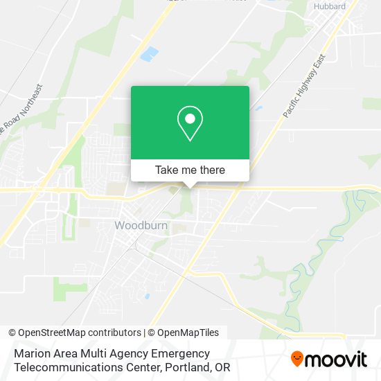 Mapa de Marion Area Multi Agency Emergency Telecommunications Center
