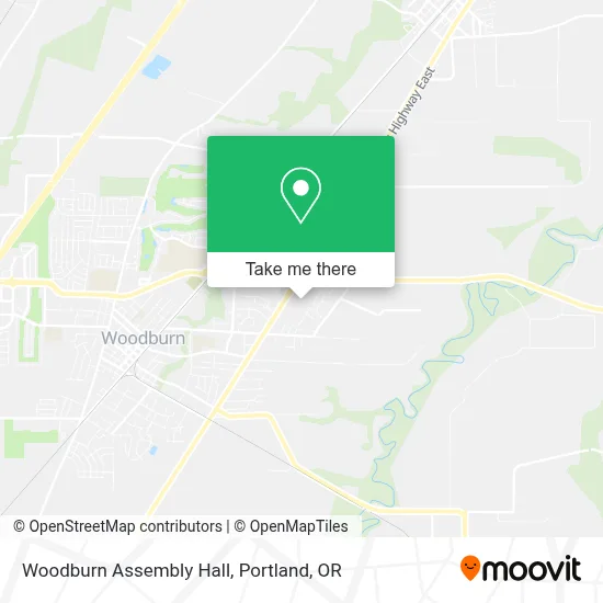 Woodburn Assembly Hall map