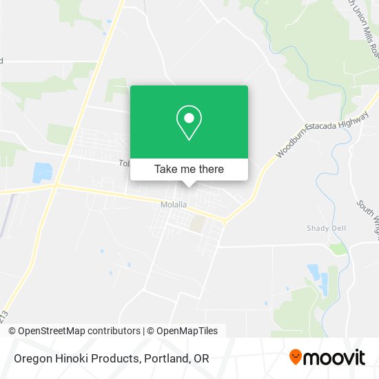Oregon Hinoki Products map