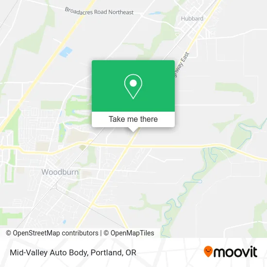 Mid-Valley Auto Body map