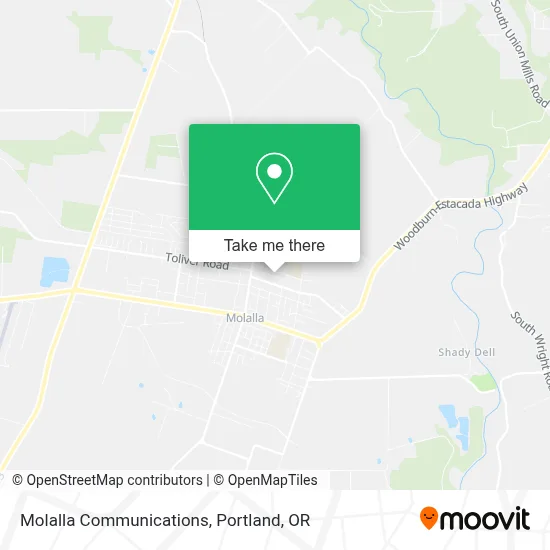 Molalla Communications map