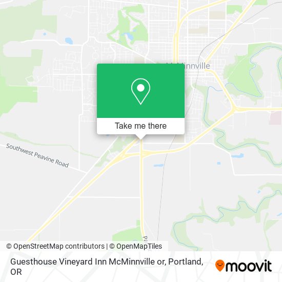 Guesthouse Vineyard Inn McMinnville or map