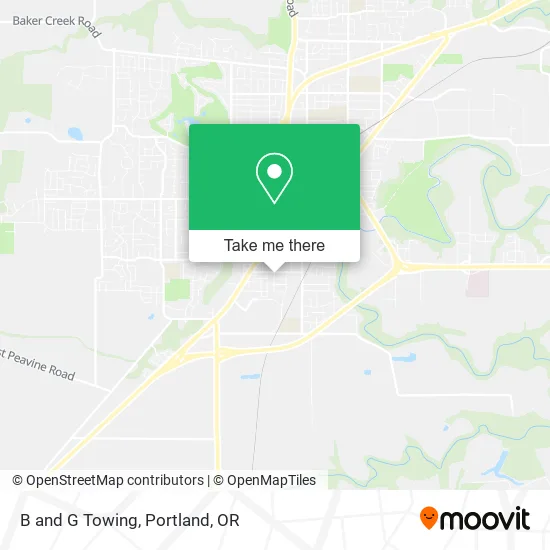 B and G Towing map