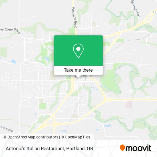 Mapa de Antonio's Italian Restaurant