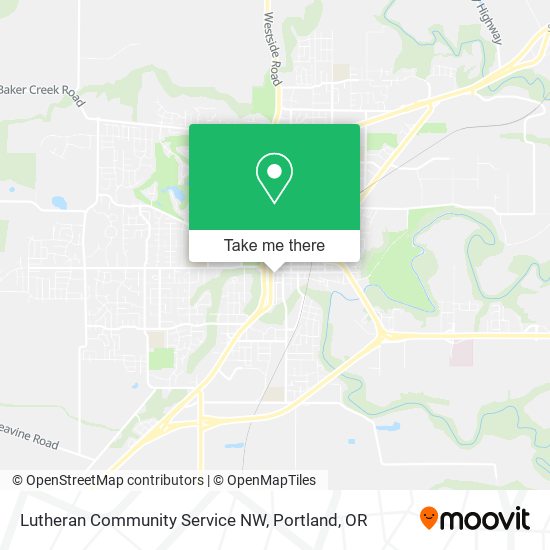 Mapa de Lutheran Community Service NW
