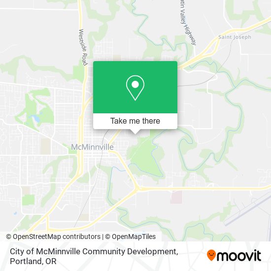 City of McMinnville Community Development map