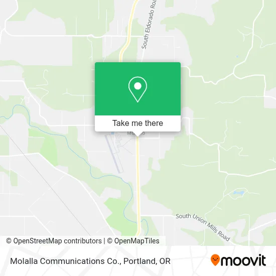 Molalla Communications Co. map