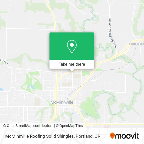 Mapa de McMinnville Roofing Solid Shingles