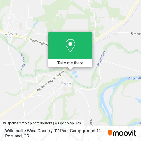 Willamette Wine Country RV Park Campground 11 map