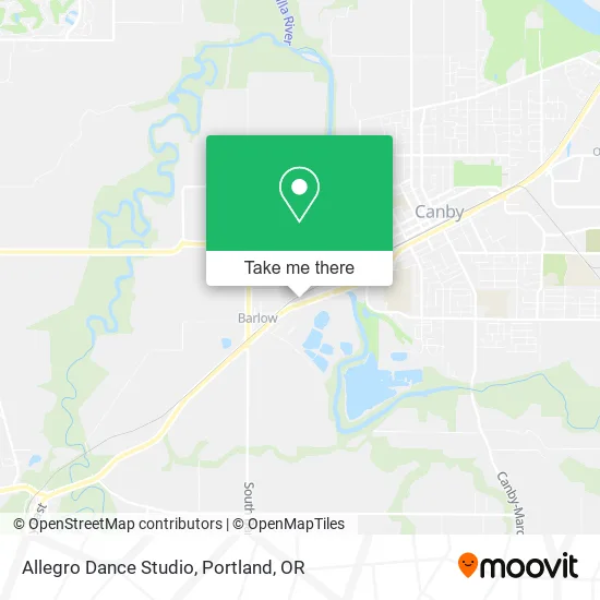 Mapa de Allegro Dance Studio
