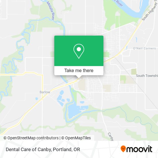 Mapa de Dental Care of Canby