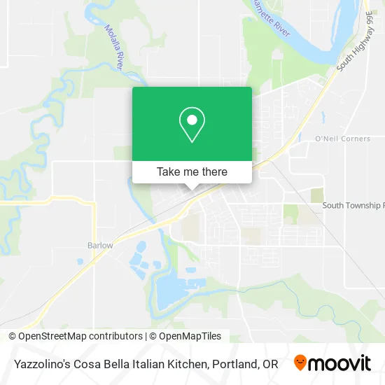 Yazzolino's Cosa Bella Italian Kitchen map