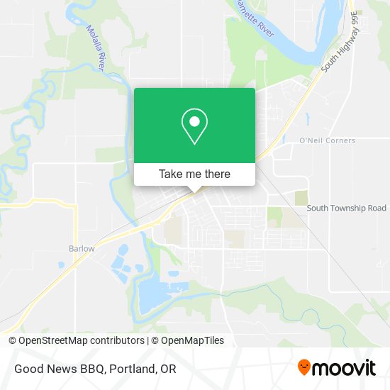 Good News BBQ map