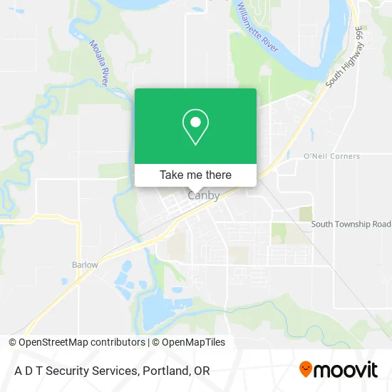 A D T Security Services map