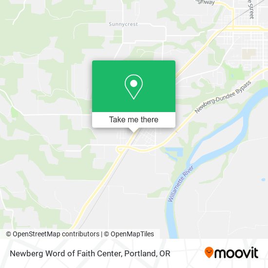 Mapa de Newberg Word of Faith Center