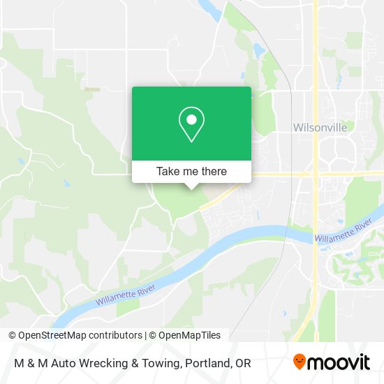 M & M Auto Wrecking & Towing map