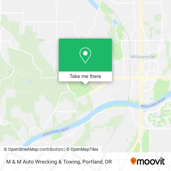 M & M Auto Wrecking & Towing map