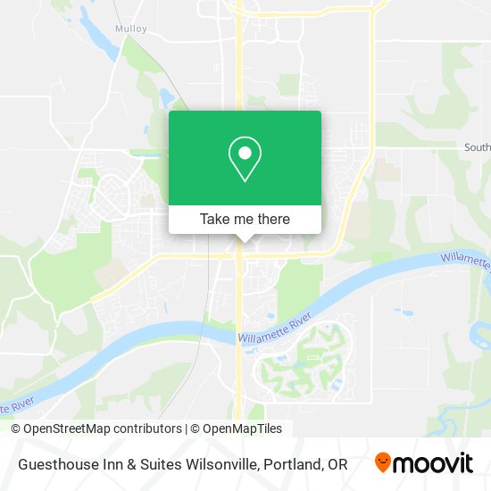 Guesthouse Inn & Suites Wilsonville map