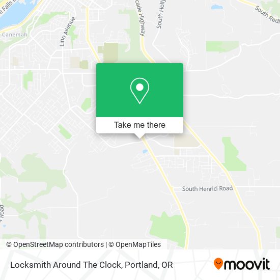 Locksmith Around The Clock map