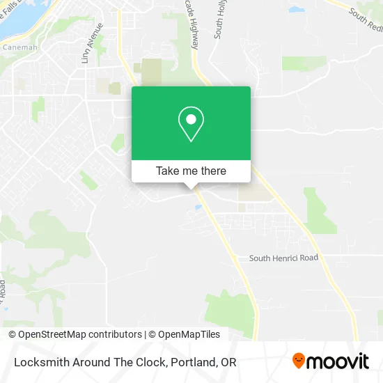 Locksmith Around The Clock map